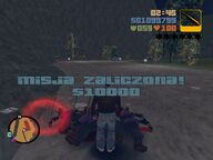 Mission passed screen.