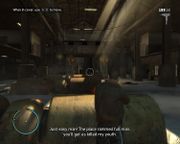 Niko Bellic attempting to shoot his way past Dimitri Rascalov's men.