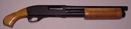 A Remington 870 with its stock removed and barrel sawn off. Seen in Grand Theft Auto: Chinatown Wars