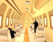 The interior of the Shamal in GTA San Andreas, towards the back (Towards the cockpit).