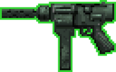 The silenced (S-Uzi) machine gun HUD icon in GTA 2.