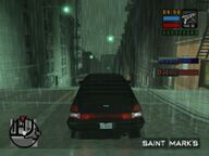 Toni Cipriani driving through Saint Mark's on his way to Hepburn Heights.