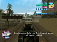 The military activating the vehicles self destruction sequence.