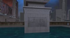 The motto written under the Shoreside Memorial.