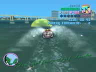 Tommy Vercetti and Rico about to go through a corona.