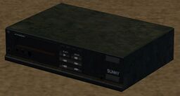A VCR in a house during the Burglar side mission.