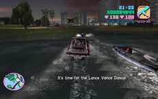 Tommy Vercetti and Lance Vance setting off for the freelance drug dealer.