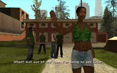 Kendl Johnson angrily storms off to see her boyfriend Cesar after seeing Sweet bicker with CJ over their mother's grave.