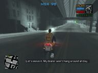 Toni Cipriani driving Maria Latore to her drug dealer in Chinatown.