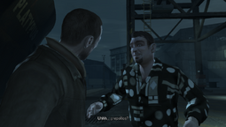 Niko Bellic meeting his cousin Roman
