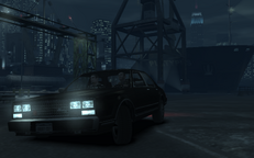 Niko and Roman getting on Roman's Taxi
