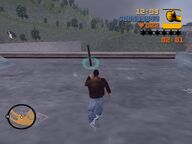 Claude about to obtain a rocket launcher at the Cochrane Dam.
