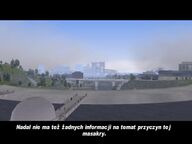 The Cochrane Dam during a news report.