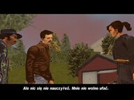 Catalina telling the Colombian Cartel gangsters to kill Claude by saying "Kill the idiot".