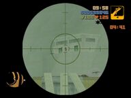 Claude using a sniper rifle to kill a Colombian Cartel gangster.