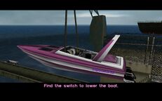 The fastest boat, the Squalo II.