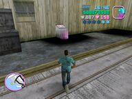 Tommy Vercetti approaching the release switch.