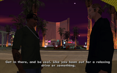 CJ tells Ken to play it dumb after bringing him back to Caligula's Palace.