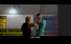 Phil Cassidy telling Tommy Vercetti to be prepared for the challenge.
