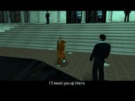 Toni Cipriani greeting Salvatore Leone after he was freed.