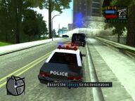 Toni Cipriani, in the police car escorting Salvatore Leone on his way to the court house.