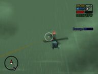 Toni Cipriani shooting at a pursuing Sicilian Mafia helicopter.