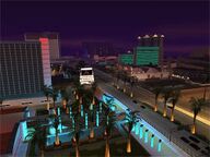 The Strip at night