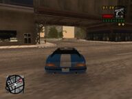Toni Cipriani driving towards the city hall to confront some Forelli Family mobsters.