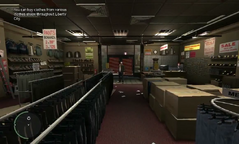 Niko about to buy some new clothes at the Russian clothes shop