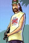 Artwork of a Trailer Park Mafia gangster.