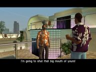 Tommy Vercetti confronting Gonzalez.