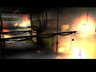 The explosives detonating causing explosions throughout the plant.