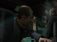 Niko Bellic confronting Vladimir Glebov