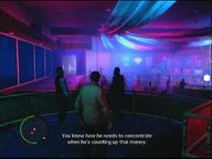 Niko Bellic overhearing Jose Trunchez talking about his brother Javier.