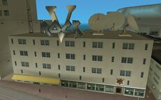 The V-Rock building, where Tommy Vercetti meets the band during their stay in Vice City.