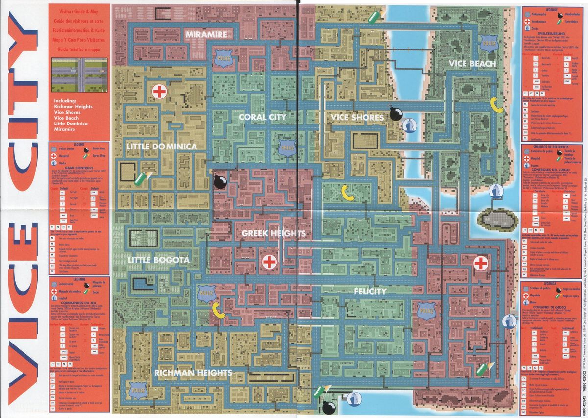 gta 1 map vice city