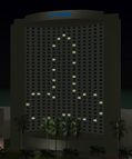 The penis Easter egg alight on the Vice Point WK Chariot in GTA Vice City.