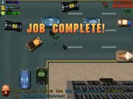 The Job Complete! screen