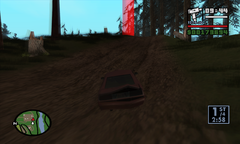 Carl Johnson climbs the last hill to the finish line.
