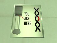 A map suggesting an underground lab.